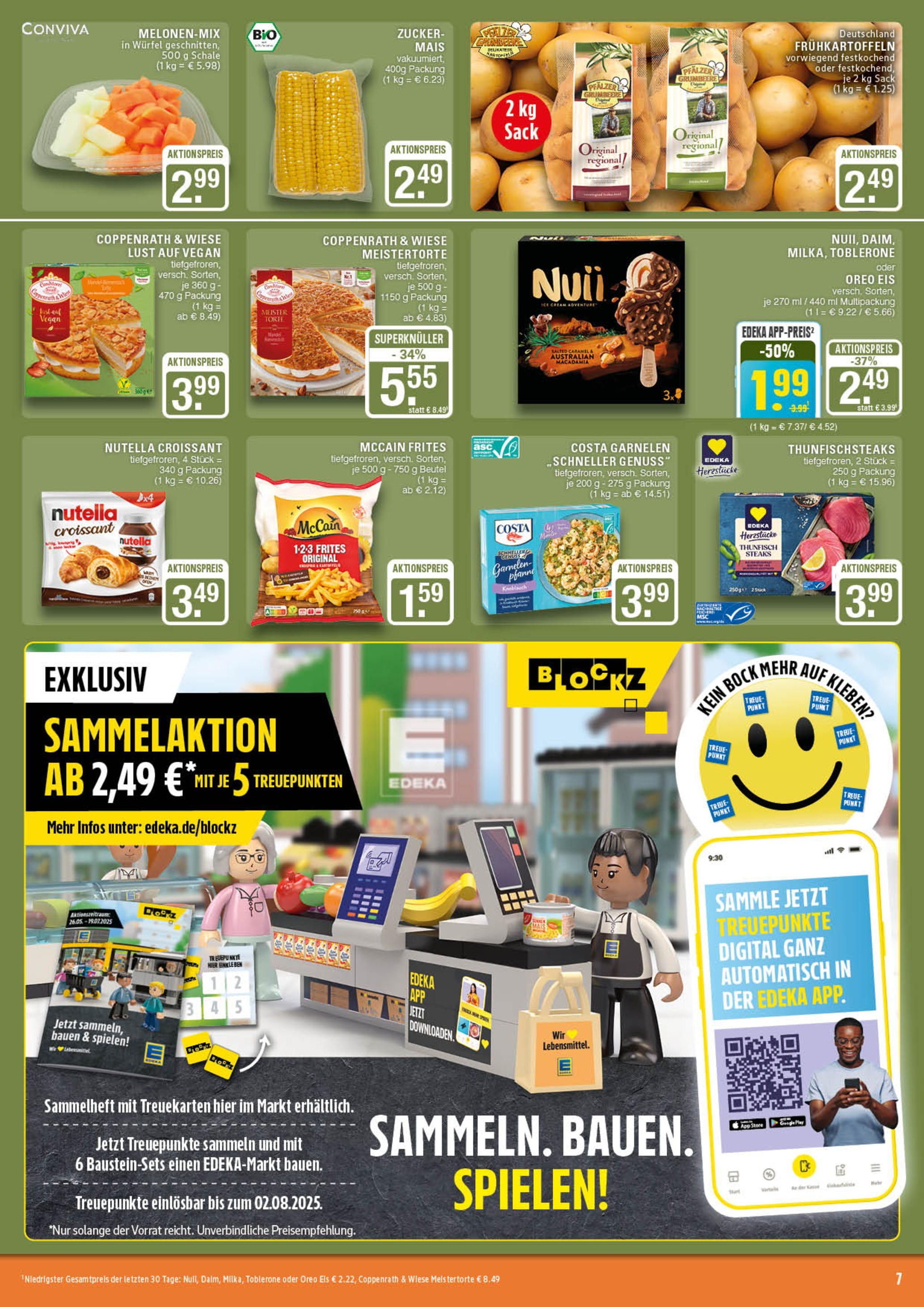 Edeka prospekt Marl	 (ab 29.06.2025) » Angebote Online | Seite: 7 | Produkte: McCain, Croissant, Nutella, Knoblauch