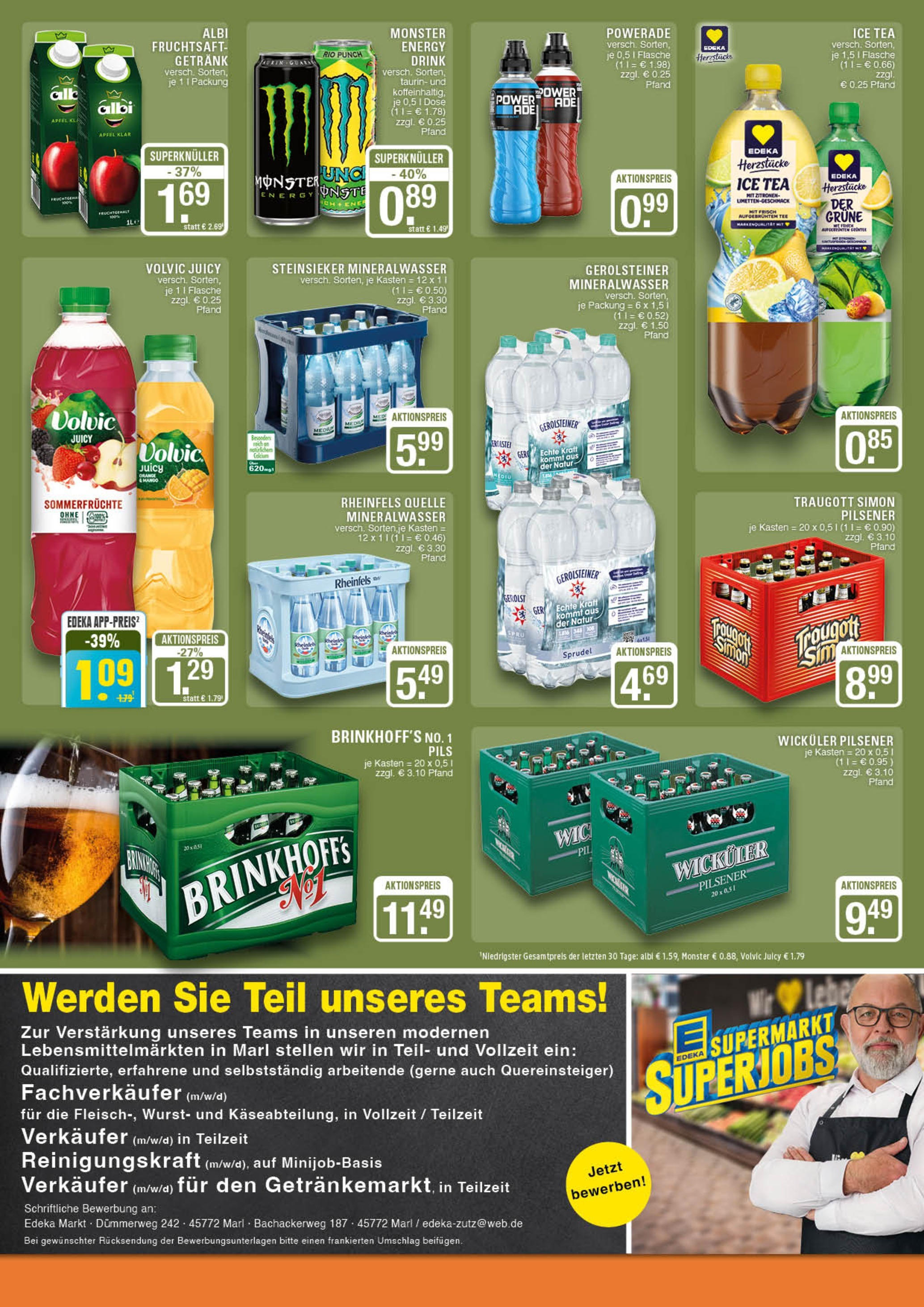 Edeka prospekt Marl	 (ab 29.06.2025) » Angebote Online | Seite: 12 | Produkte: Tee, Fruchtsaft, Zitronen, Rheinfels quelle