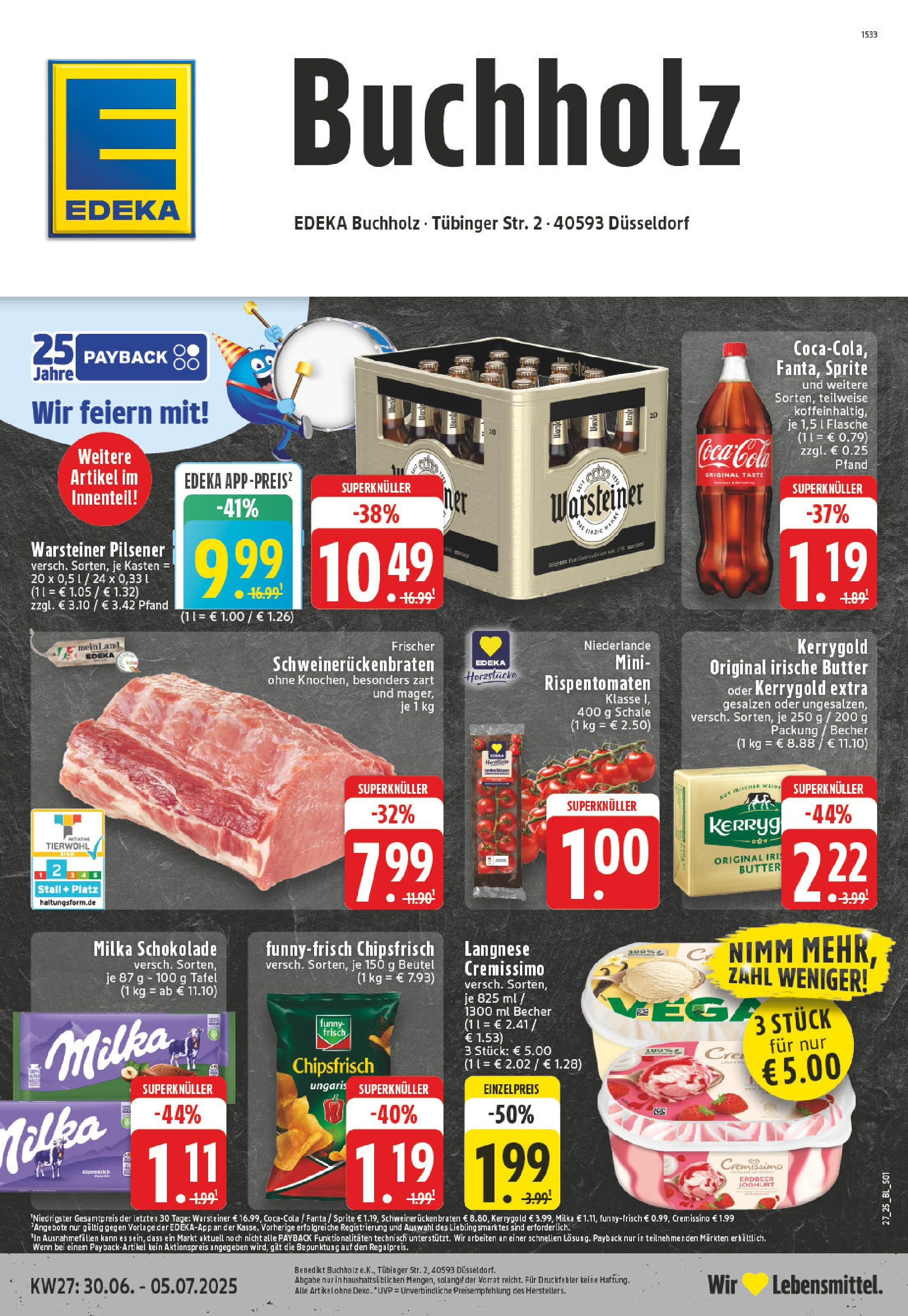 EDEKA Prospekt ab 29.06.2025 - Prospekt Düsseldorf Online