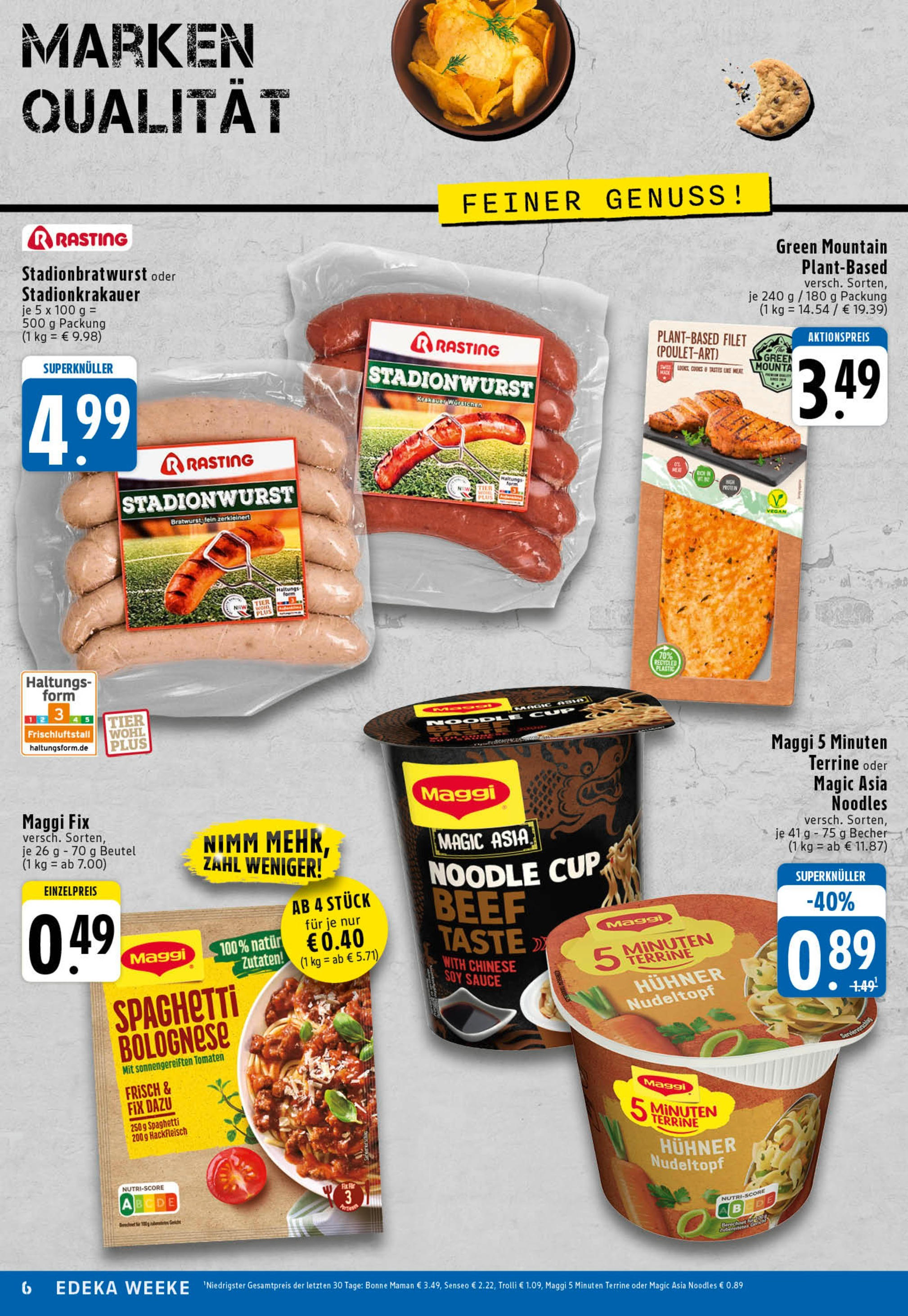 Edeka prospekt Köln	 (ab 29.06.2025) » Angebote Online | Seite: 6 | Produkte: Maggi, Tomaten, Maggi fix, Maggi 5 minuten terrine