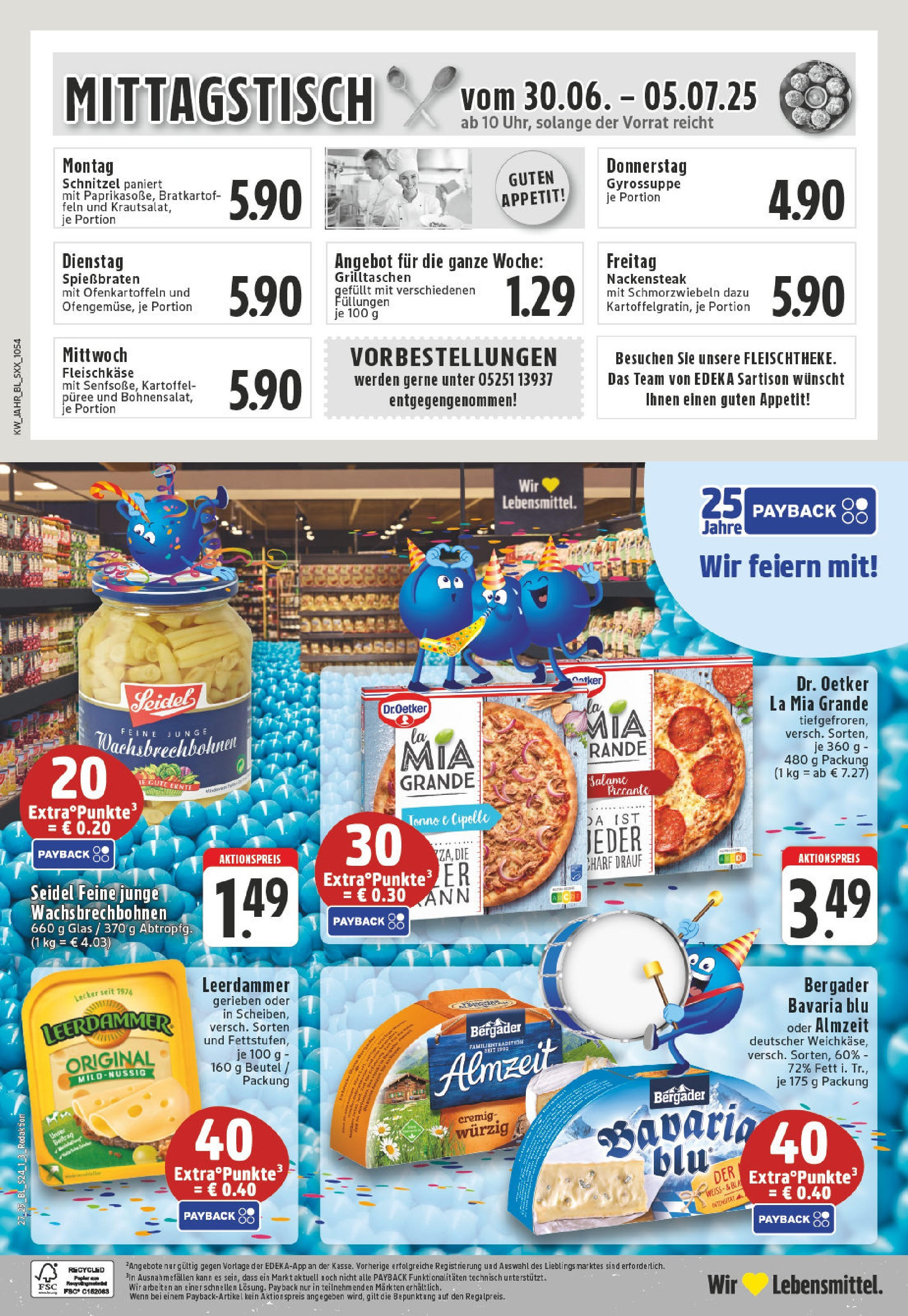 Edeka prospekt Borchen	 (ab 29.06.2025) » Angebote Online | Seite: 24 | Produkte: Schnitzel, Leerdammer, Pizza
