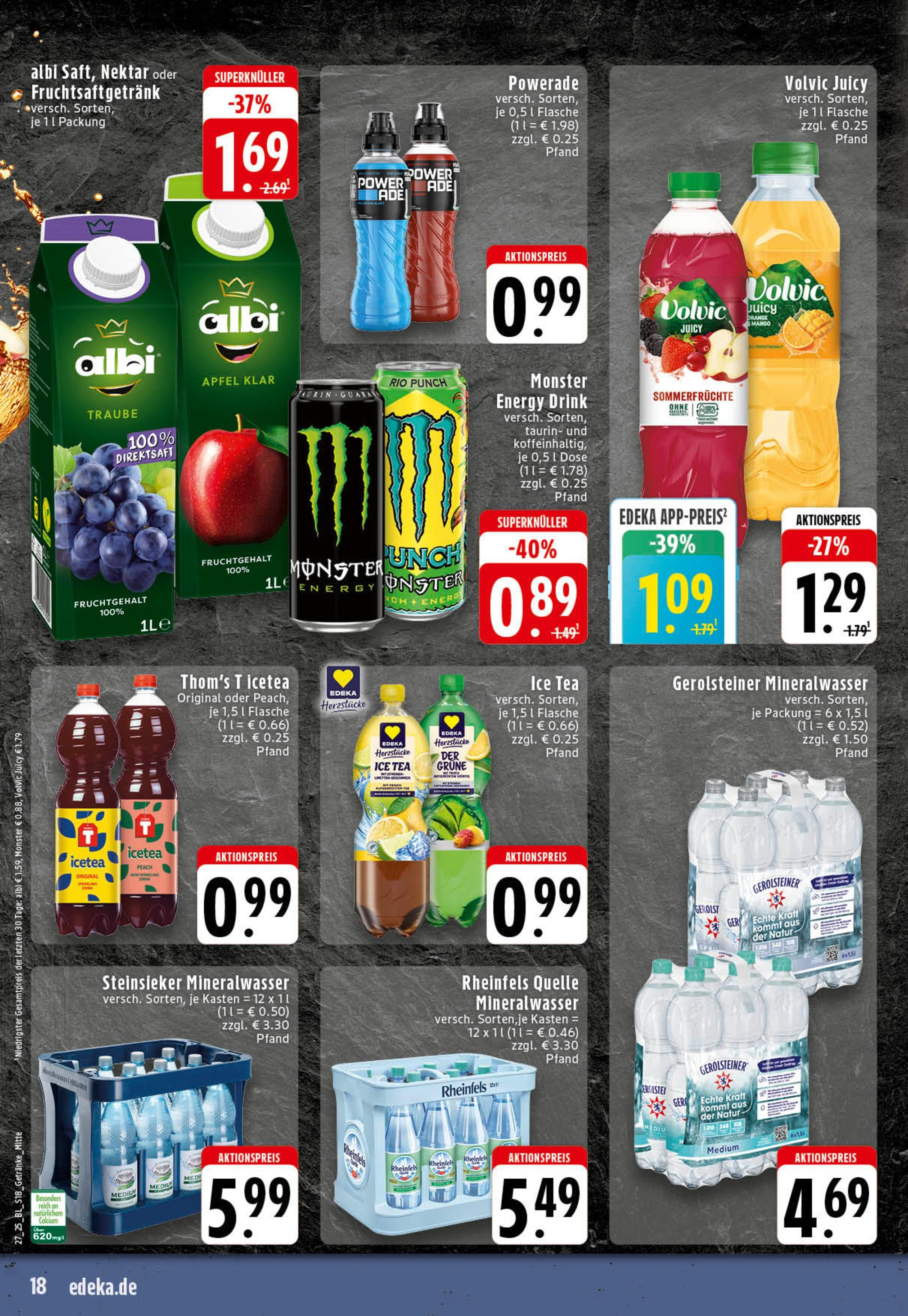 Edeka prospekt Reken-Bahnhof	 (ab 29.06.2025) » Angebote Online | Seite: 18 | Produkte: Energy, Äpfel, Monster, Mango