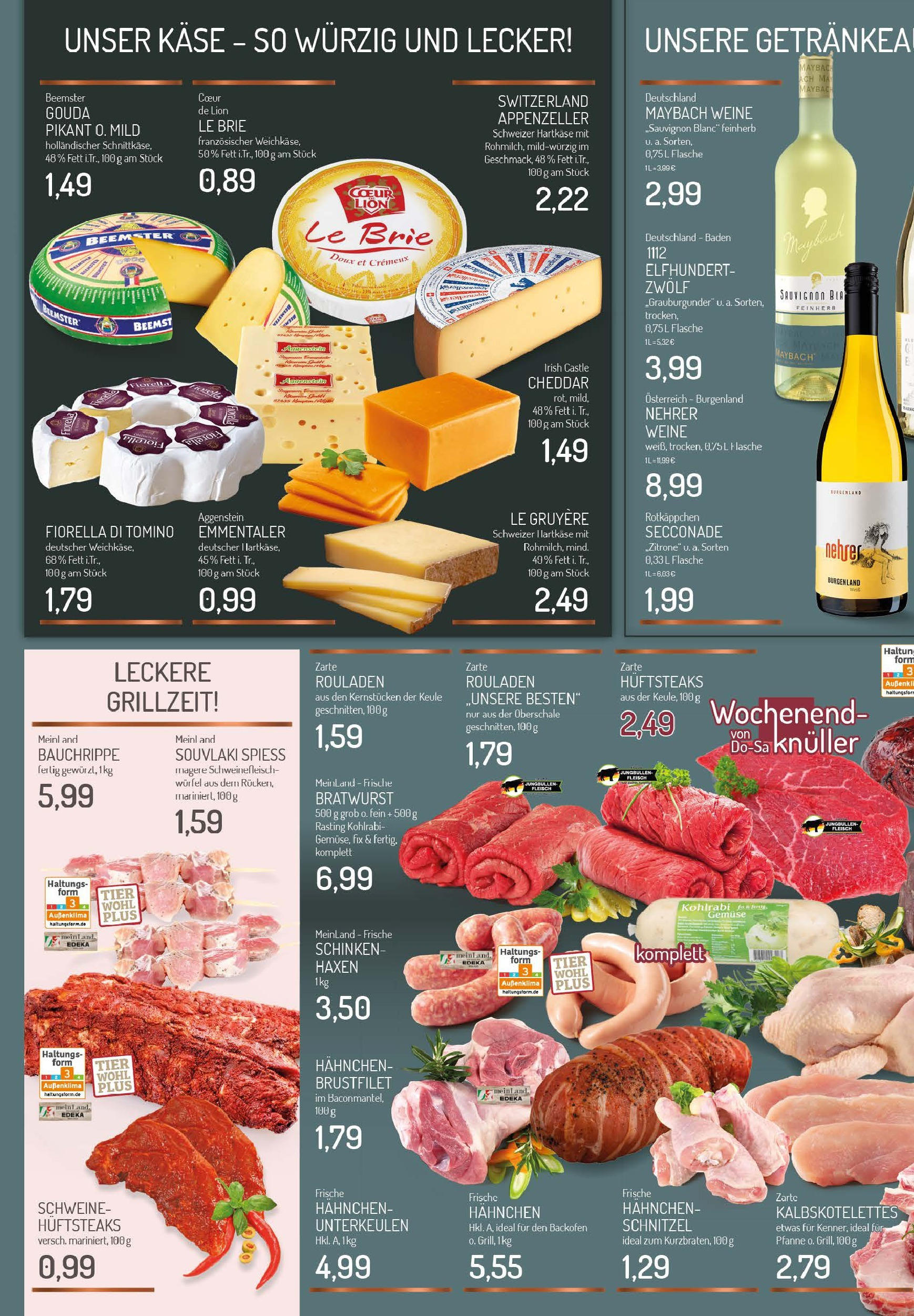 Edeka prospekt Essen - Rüttenscheid	 (ab 29.06.2025) » Angebote Online | Seite: 2 | Produkte: Hahnchen, Käse, Kohlrabi, Backofen