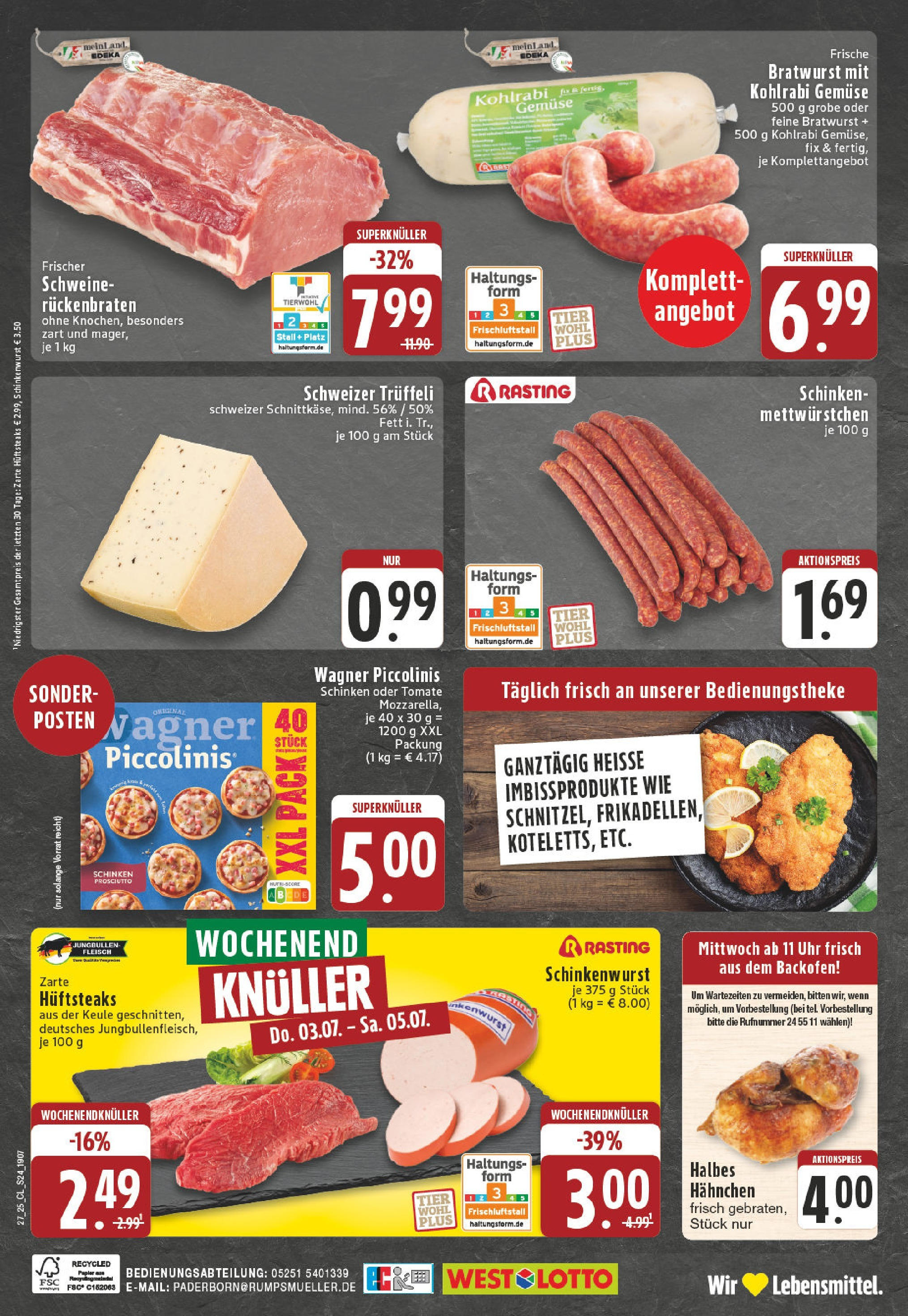 Edeka prospekt Paderborn	 (ab 29.06.2025) » Angebote Online | Seite: 24 | Produkte: Bratwurst, Kohlrabi, Piccolinis, Schinken