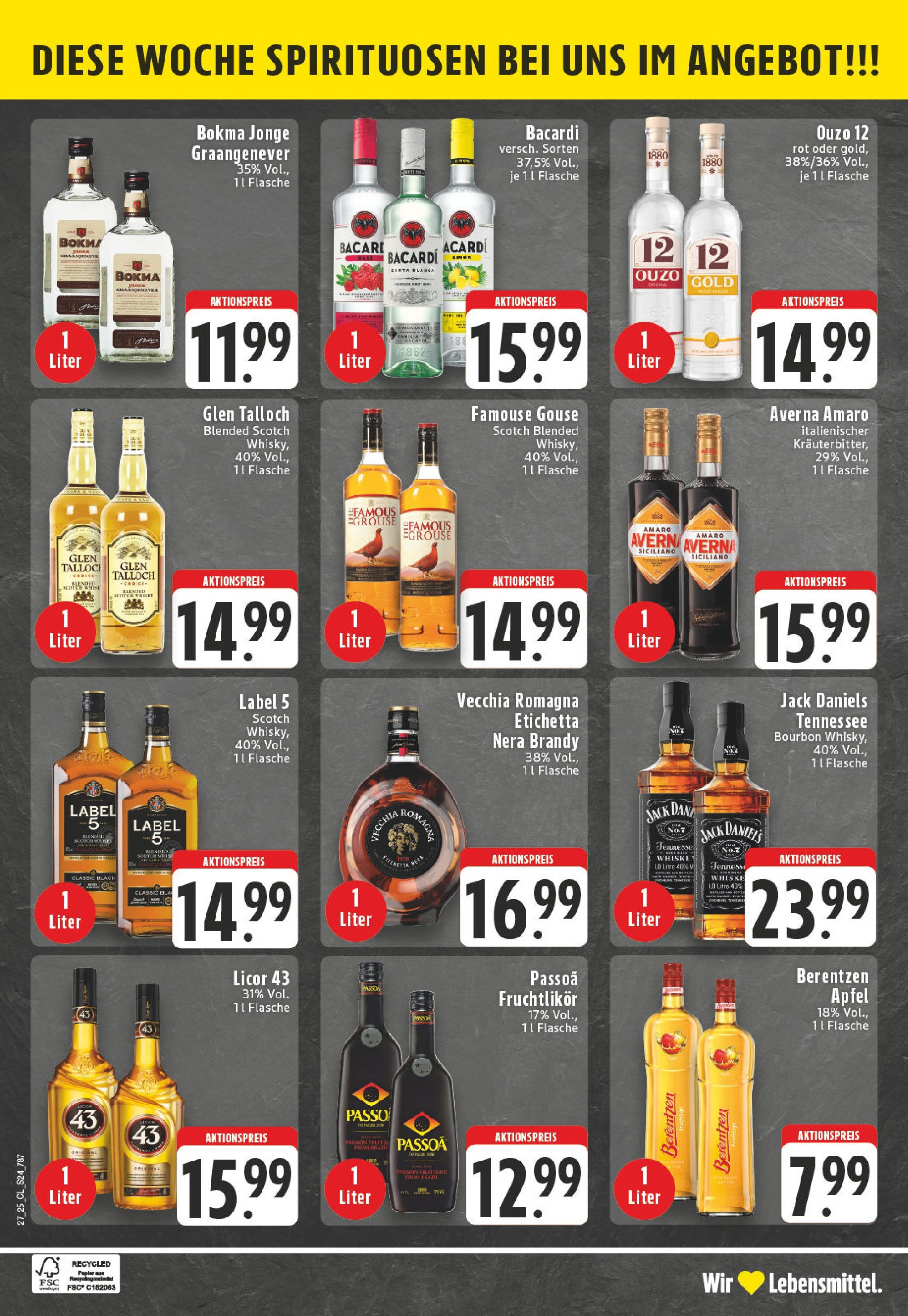 Edeka prospekt Selfkant-Wehr	 (ab 29.06.2025) » Angebote Online | Seite: 24 | Produkte: Whisky, Ouzo 12, Äpfel, Berentzen