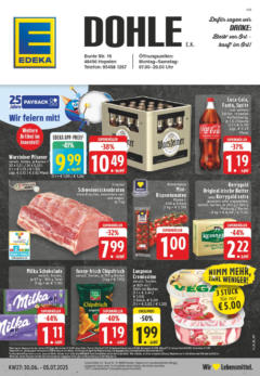 Edeka prospekt Hopsten	 gültig ab dem 29.06.2025