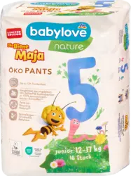 babylove nature Baby Pants Die Biene Maja Gr. 5 Junior (12-17 kg)