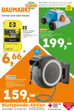 Vorschau von dem Prospekt des Geschäftes Globus Baumarkt, gültig ab dem 29.06.2025