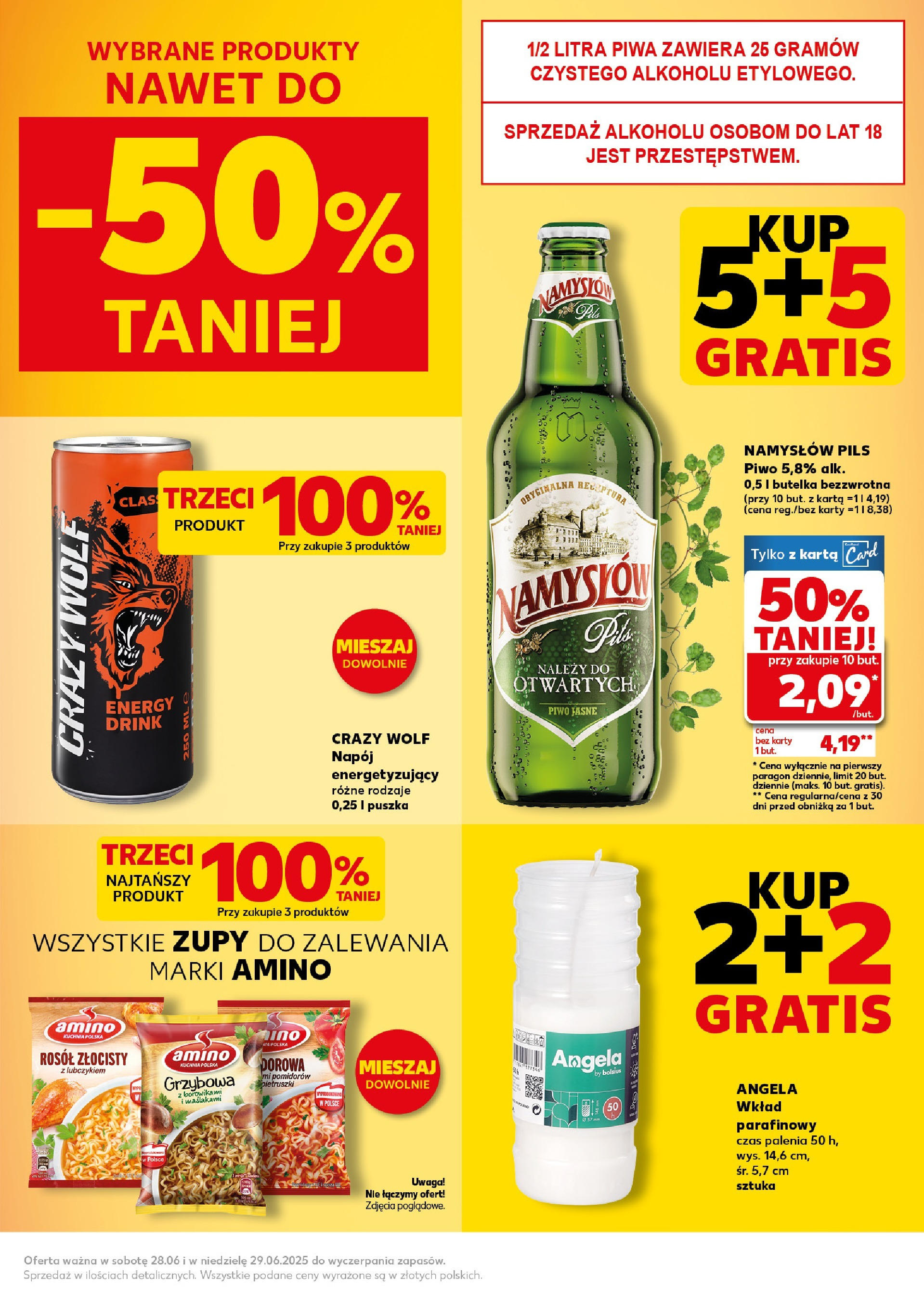 Kaufland gazetka - Super weekend od 28.06.2025 - od jutra PDF | Strona: 3 | Produkty: Karta, Piwo