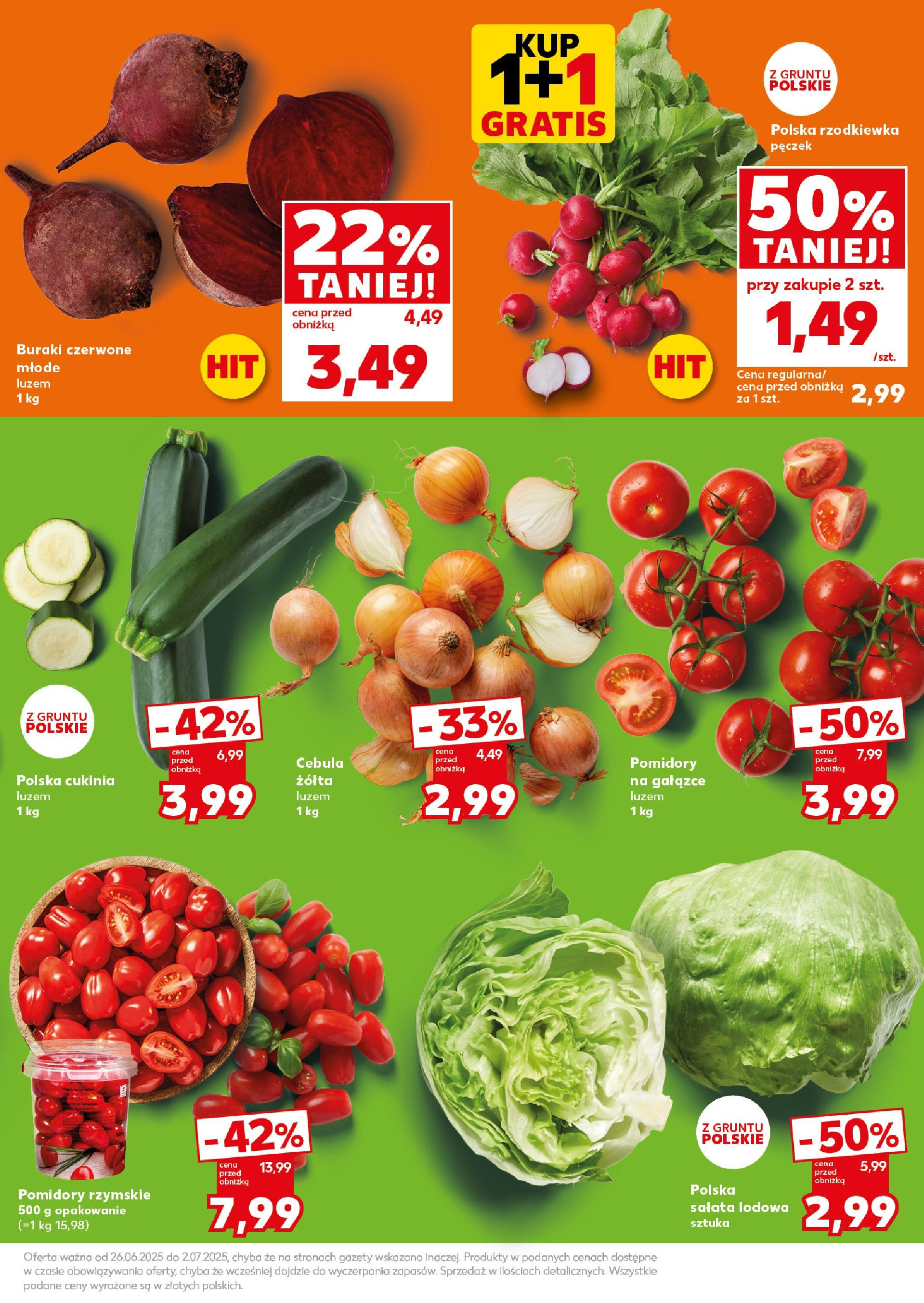 Kaufland gazetka - Super weekend od 28.06.2025 - od jutra PDF | Strona: 7 | Produkty: Buraki, Cukinia, Pomidory