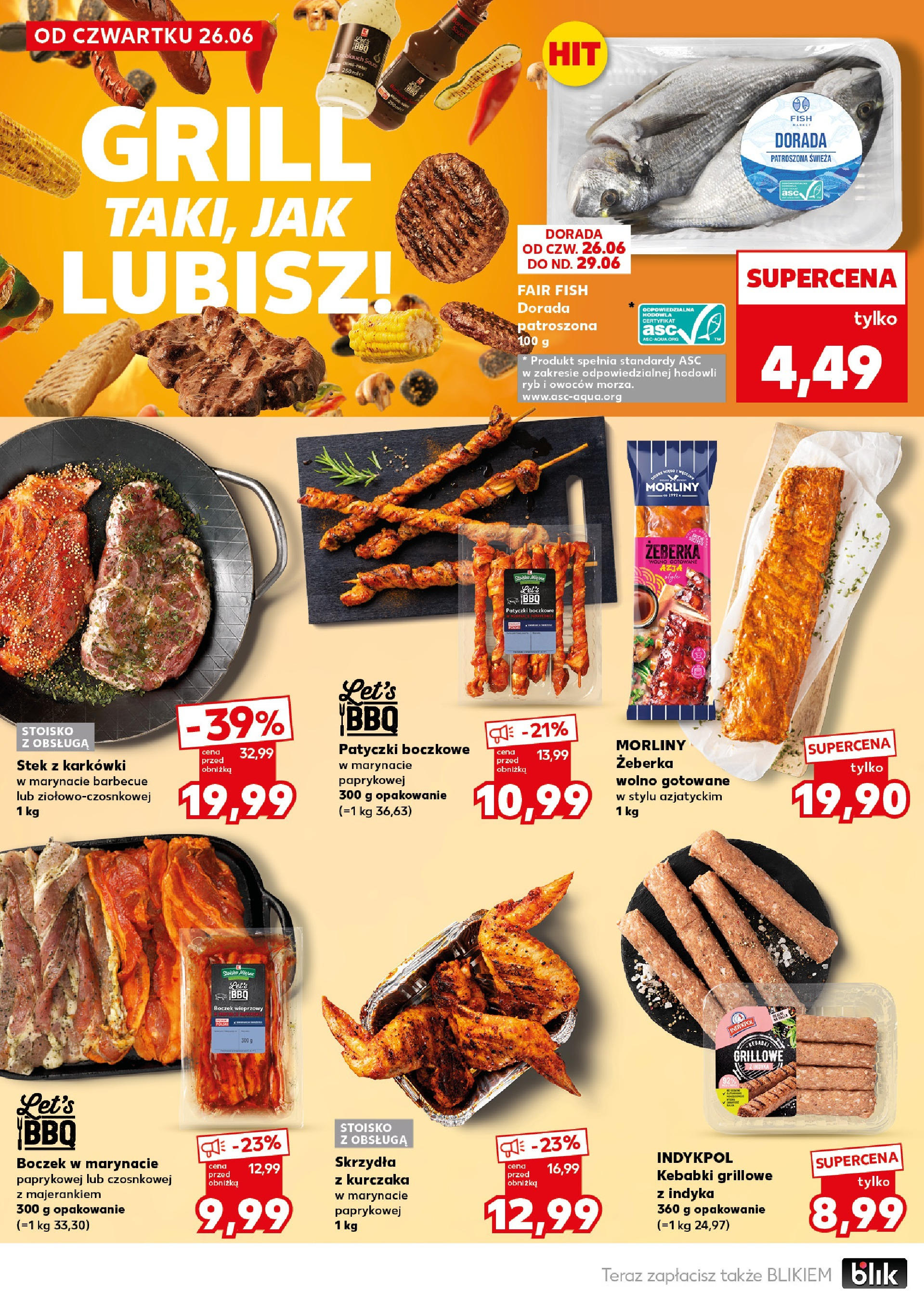Kaufland gazetka - Super weekend od 28.06.2025 - od jutra PDF | Strona: 10 | Produkty: Grill, Wolno gotowane, Boczek, Dorada