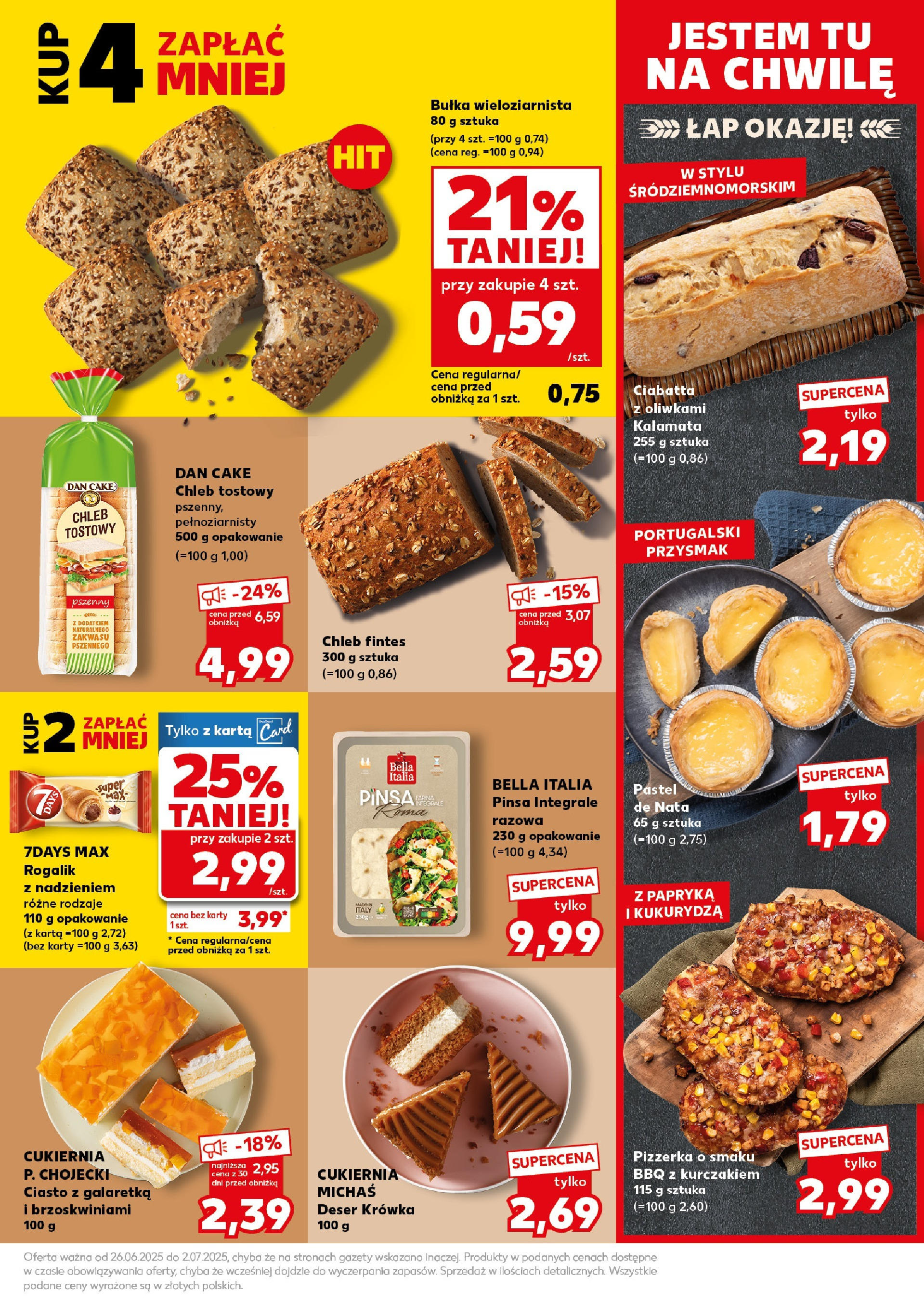 Kaufland gazetka - Super weekend od 28.06.2025 - od jutra PDF | Strona: 13 | Produkty: Krowka, Chleb, Pizza, Ciabatta