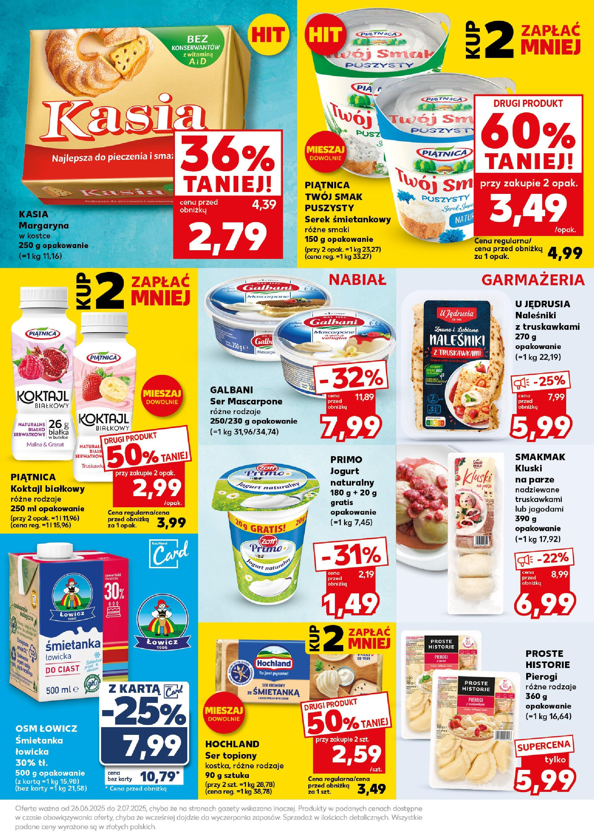 Kaufland gazetka - Super weekend od 28.06.2025 - od jutra PDF | Strona: 15 | Produkty: Serek, Pierogi, Naleśniki, Pancakes