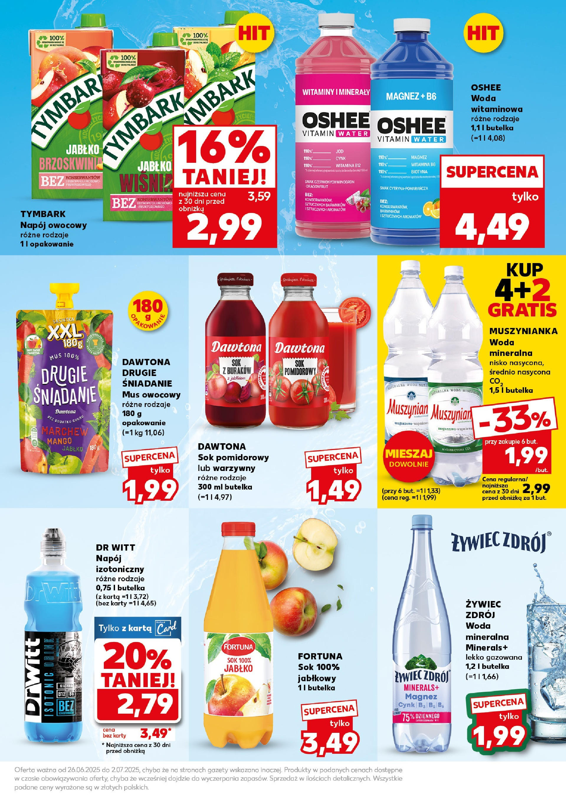 Kaufland gazetka - Super weekend od 28.06.2025 - od jutra PDF | Strona: 19 | Produkty: Mango, Karta, Sok, Woda
