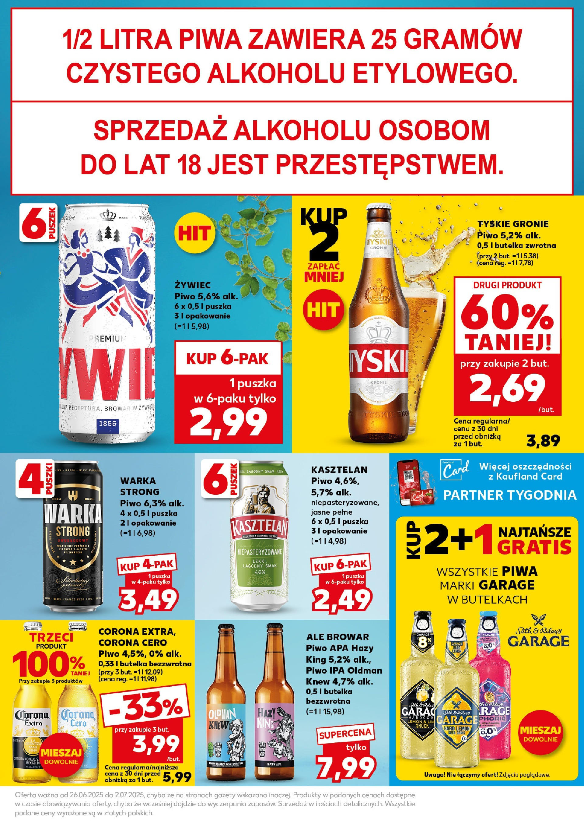 Kaufland gazetka - Super weekend od 28.06.2025 - od jutra PDF | Strona: 21 | Produkty: Warka, Tyskie, Piwo