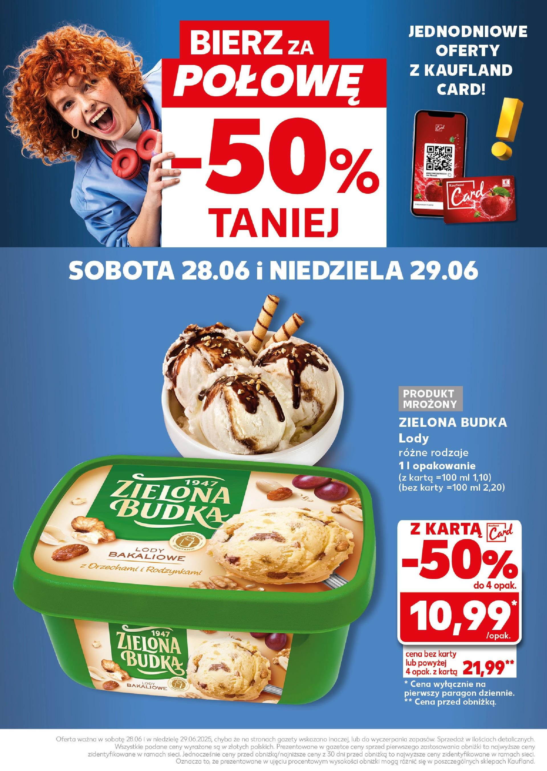 Kaufland gazetka - Super weekend od 28.06.2025 - od jutra PDF | Strona: 26 | Produkty: Karta, Lody