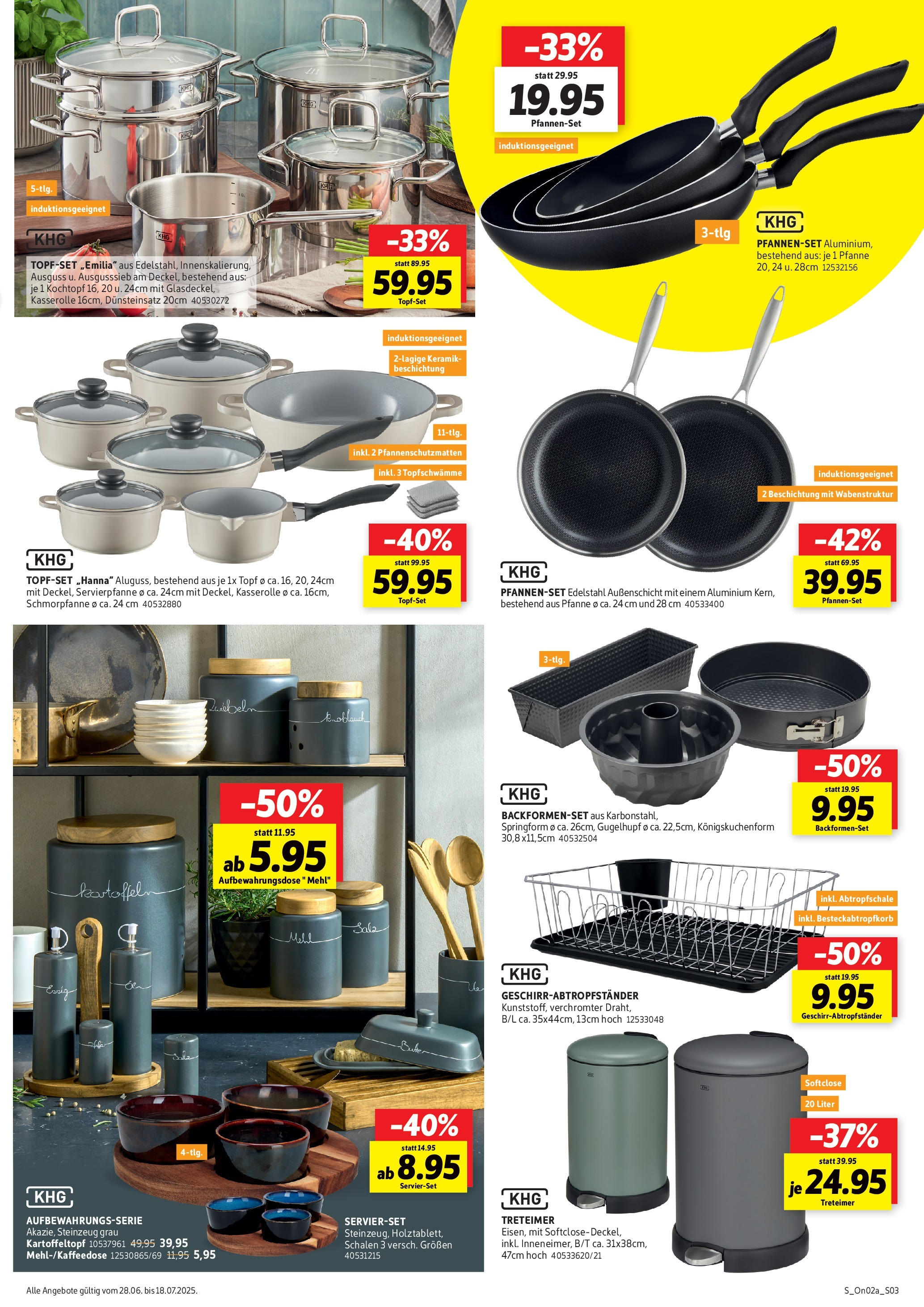 Sconto - SCONTO: Prospekt (ab 28.06.2025) zum Blättern | Seite: 3 | Produkte: Mehl, Essig, Zwiebeln, Salz