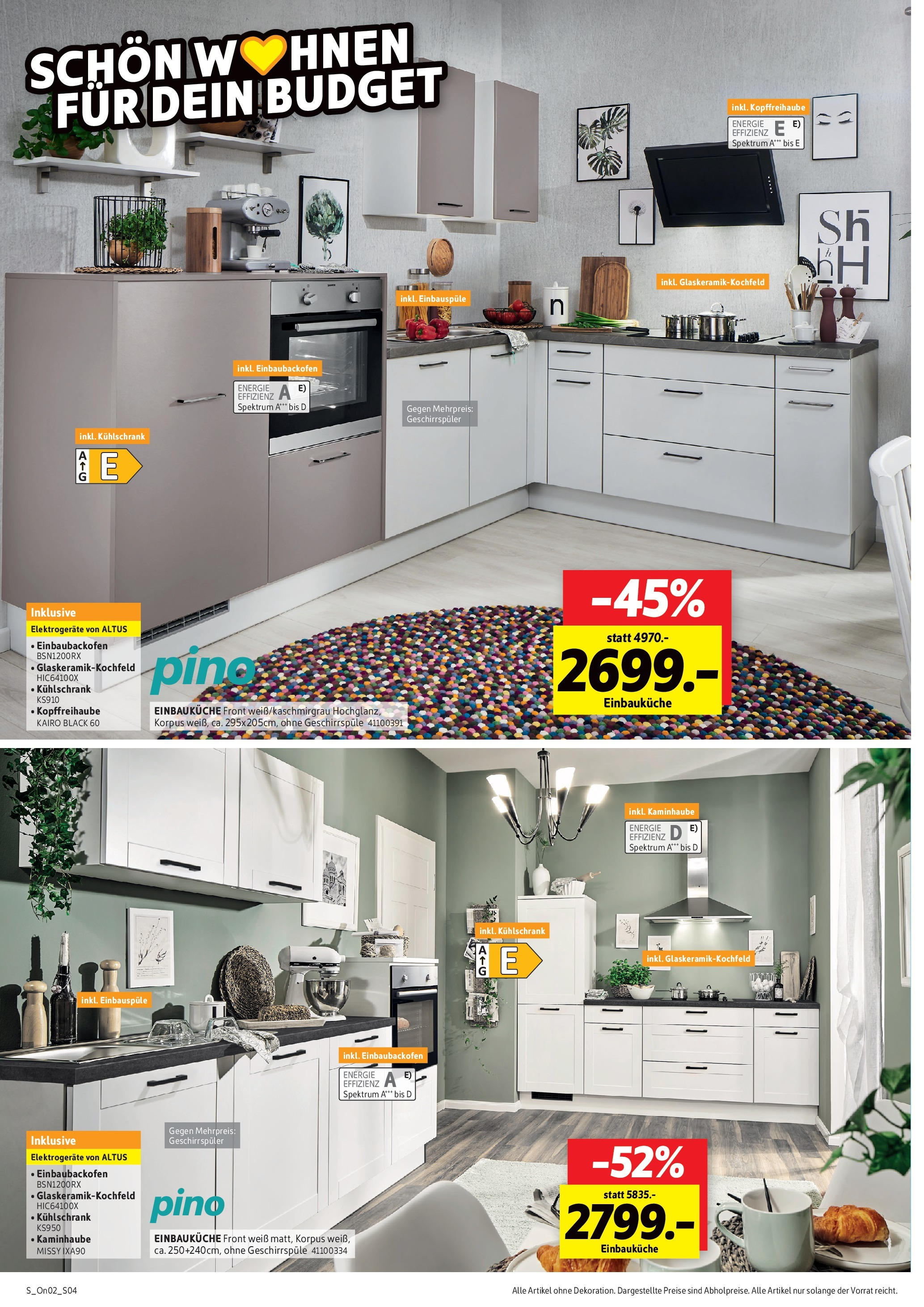 Sconto - SCONTO: Prospekt (ab 28.06.2025) zum Blättern | Seite: 4 | Produkte: Geschirrspüler, Einbauküche, Kühlschrank