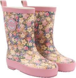 Mikk-Line Gummistiefel mit Blumen-Muster, rosa, Gr. 26/27