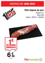 Promocash 1 jour prix produit - au 27.06.2025