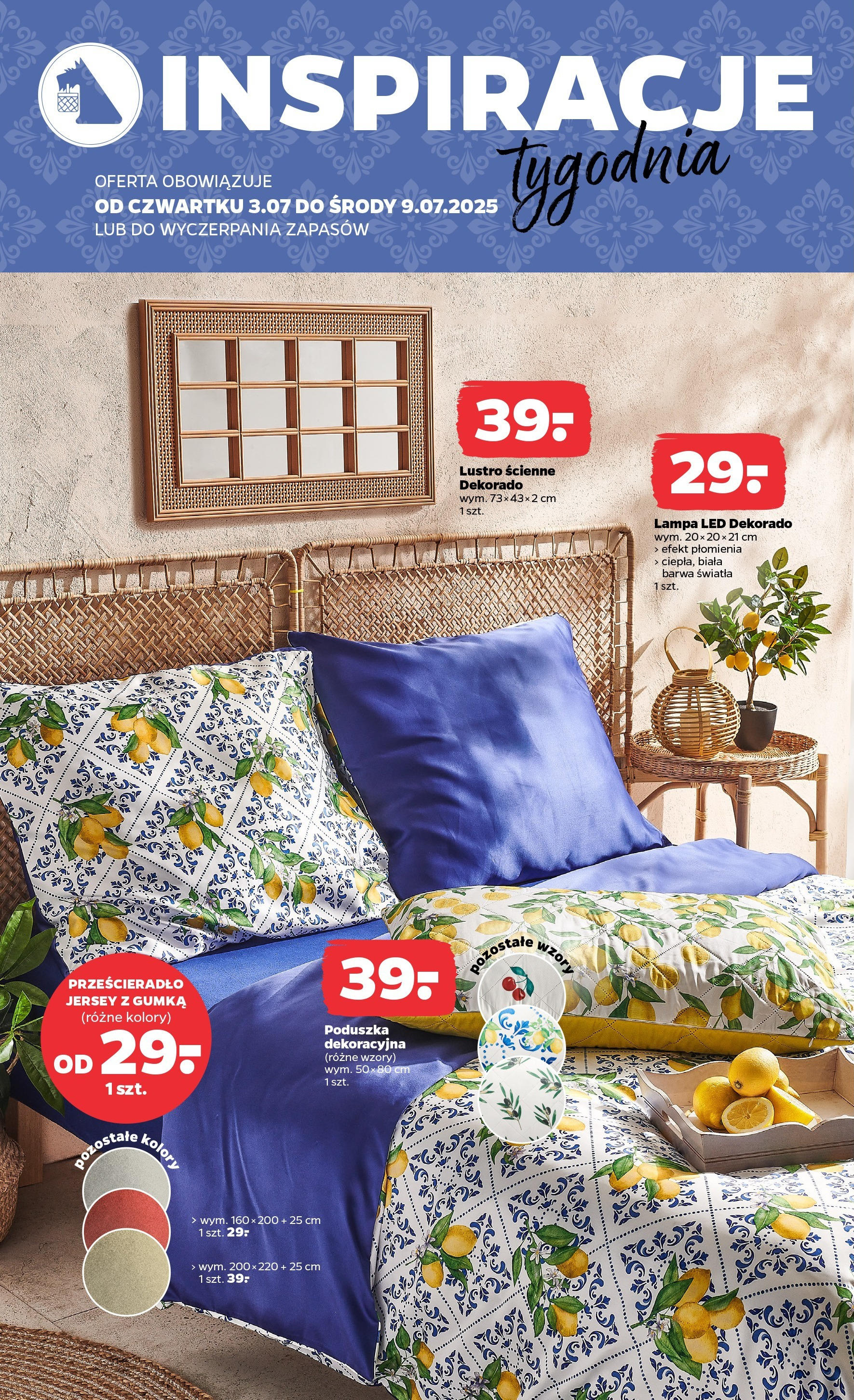 Netto gazetka - Spożywcza od 03.07.2025 - Aktualne promocje | Strona: 20 | Produkty: Poduszka, Lustro, Lampa