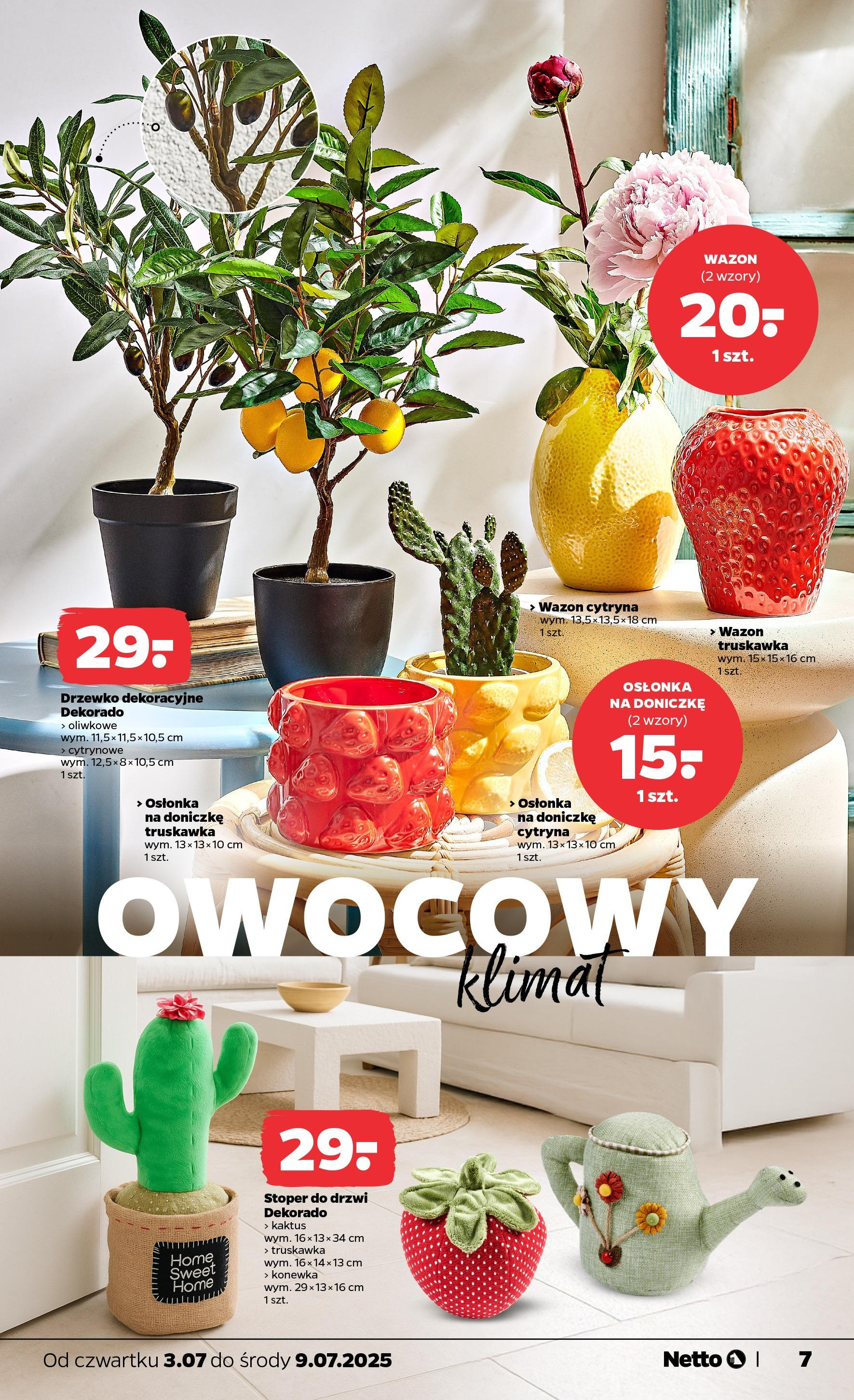 Netto gazetka - Spożywcza od 03.07.2025 - Aktualne promocje | Strona: 25 | Produkty: Cytryna, Wazon