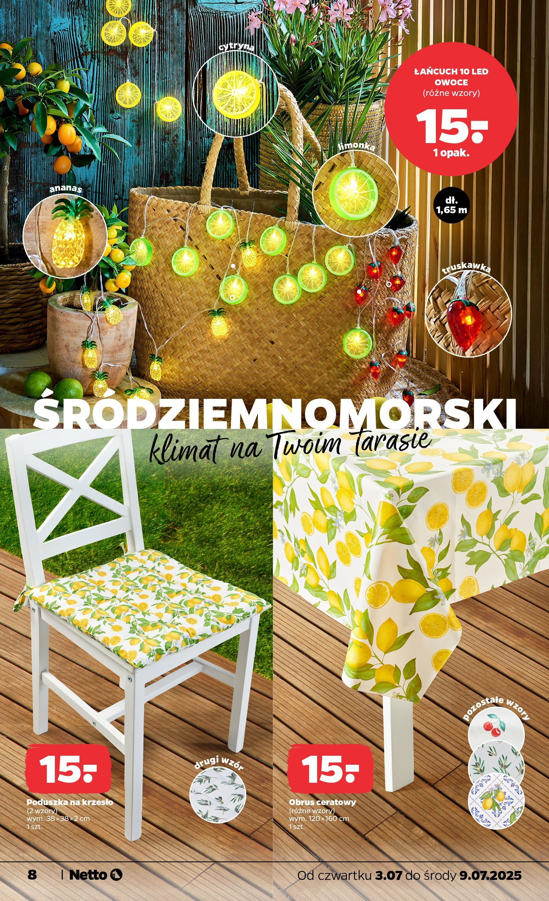 Netto gazetka - Spożywcza od 03.07.2025 - Aktualne promocje | Strona: 26 | Produkty: Limonka, Krzesło, Ananas, Owoce