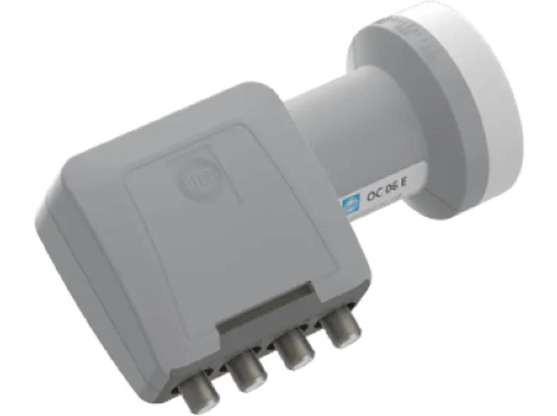 Wisi OC 06E QUAD LNC 40MM, M. INTEGR. Multischalter, 0,3 DB rauschmass; LNB