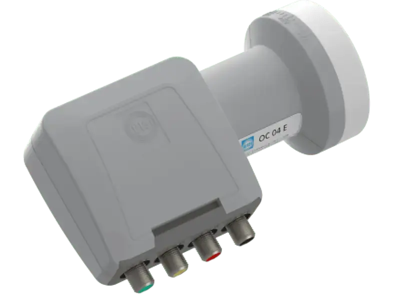 Wisi OC 04E Quattro LNC 40MM, 0,3 DB rauschmass; LNB