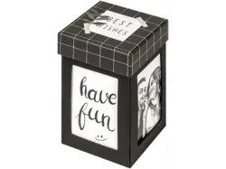 Walther Fotogeschenkbox Surprise, Explosionsbox für Instax-Bilder, Papier, Schwarz; Fotoalbum