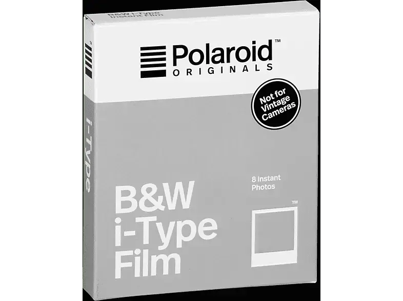 Polaroid Originals Sofortbildfilm B&W i-Type Film für 8 Fotos