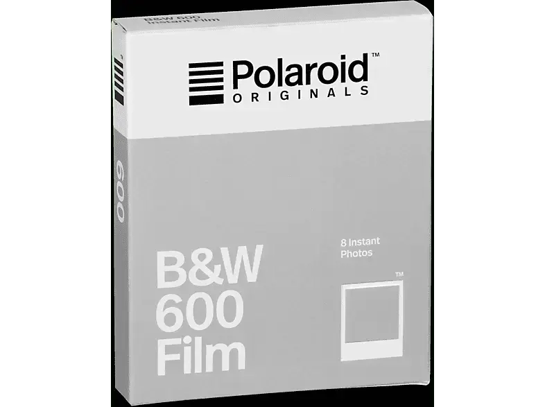 Polaroid Originals Sofortbildfilm B&W 600 Film Schwarz/Weiß für 8 Fotos