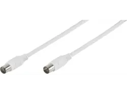Vivanco 44049 Sat Kabel, Koax-Stecker/ Koax-Kupplung, 10m, 90dB; Antennenkabel