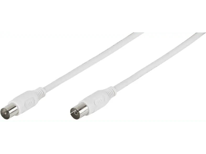 Vivanco 44047 Sat Kabel, Koax-Stecker/ Koax-Kupplung, 3m, 90dB; Antennenkabel