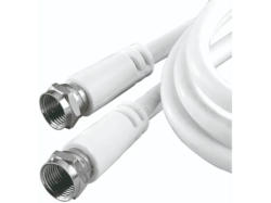 Vivanco 19346 Sat Kabel, F-Stecker, 3m; Antennenkabel