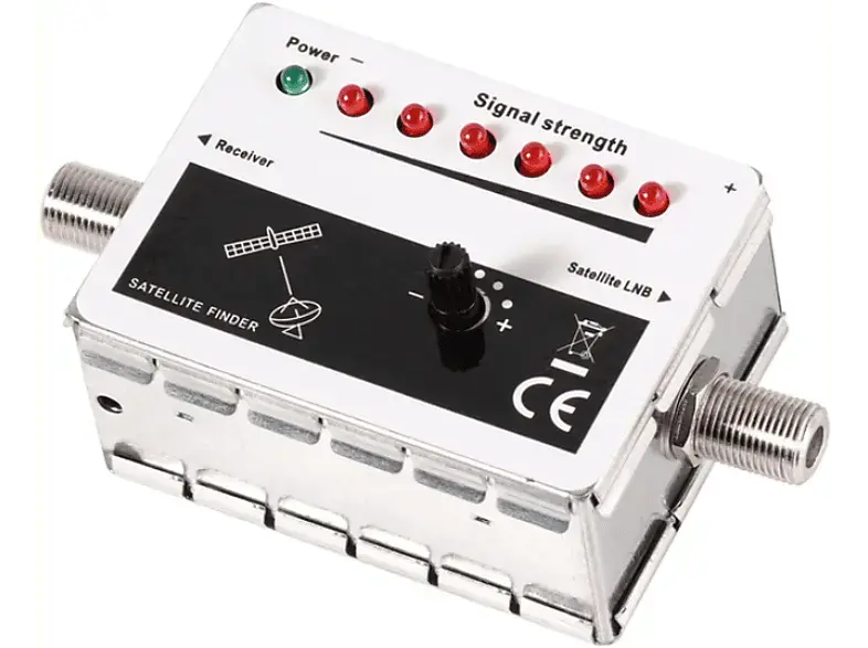 Vivanco 44188 Satellitenfinder mit LED Anzeige und Signalton