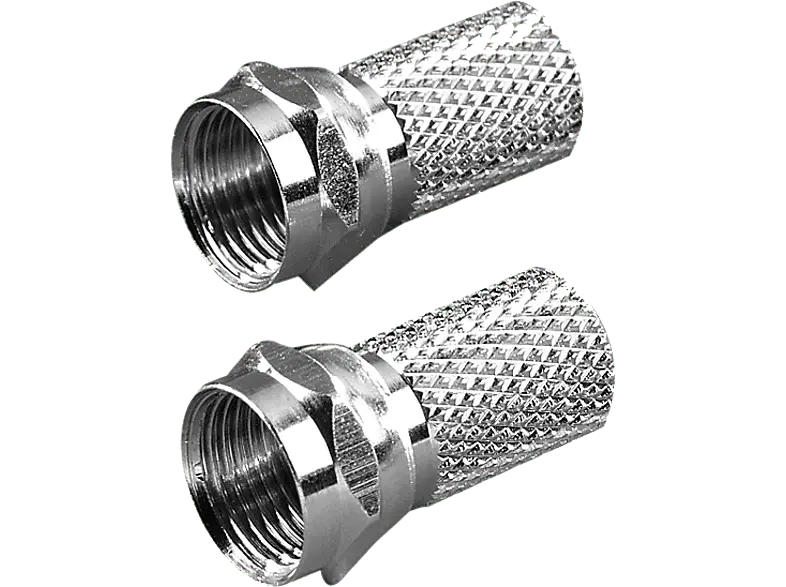 Vivanco 44000 F-Stecker, 7mm, 2 Stk.