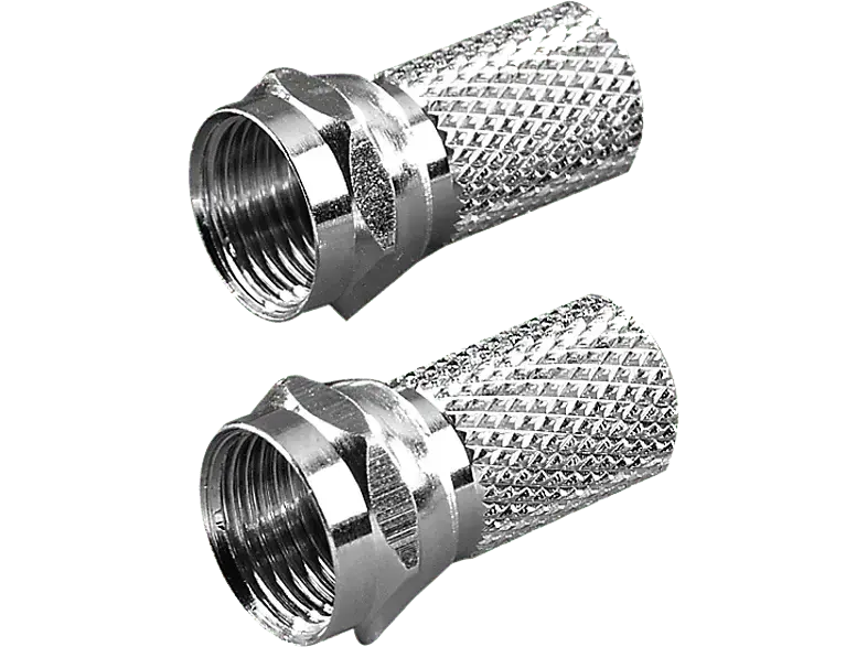 Vivanco 44000 F-Stecker, 7mm, 2 Stk.