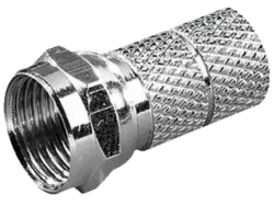 Vivanco 44005 F-Stecker, 6,5mm, 2 Stk.