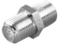 Vivanco 44009 F-Kupplung, 2 Stk.; Doppelbuchse