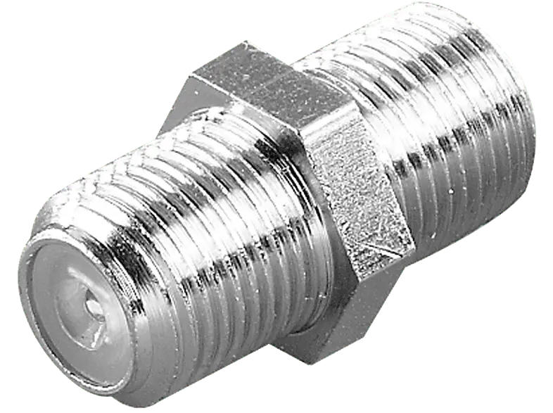 Vivanco 44009 F-Kupplung, 2 Stk.; Doppelbuchse