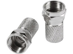 Vivanco 44021 F-Stecker, 8mm, 2 Stk.