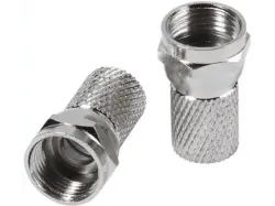 Vivanco 44021 F-Stecker, 8mm, 2 Stk.