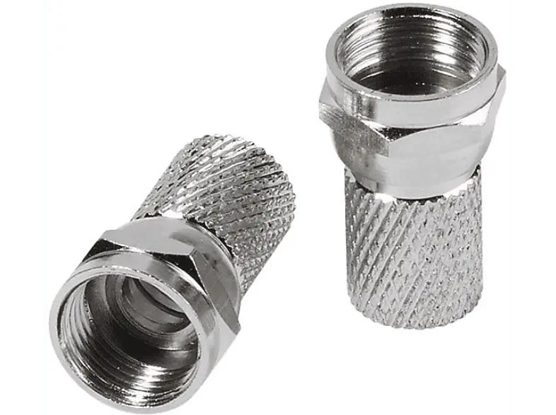 Vivanco 44021 F-Stecker, 8mm, 2 Stk.