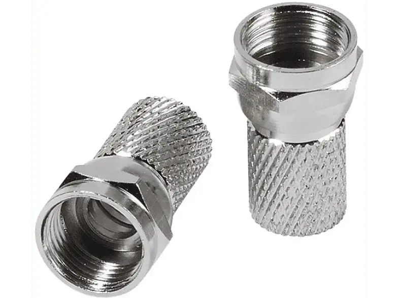 Vivanco 44021 F-Stecker, 8mm, 2 Stk.