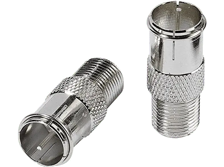 Vivanco 44019 F-Quickverbinder, 2 Stk.; F-Quick-Adapter