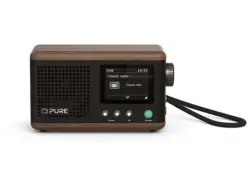 Pure Classic Mini - Das charmante tragbare Digitalradio, Kaffee Schwarz/Walnuss; DAB+ Radio