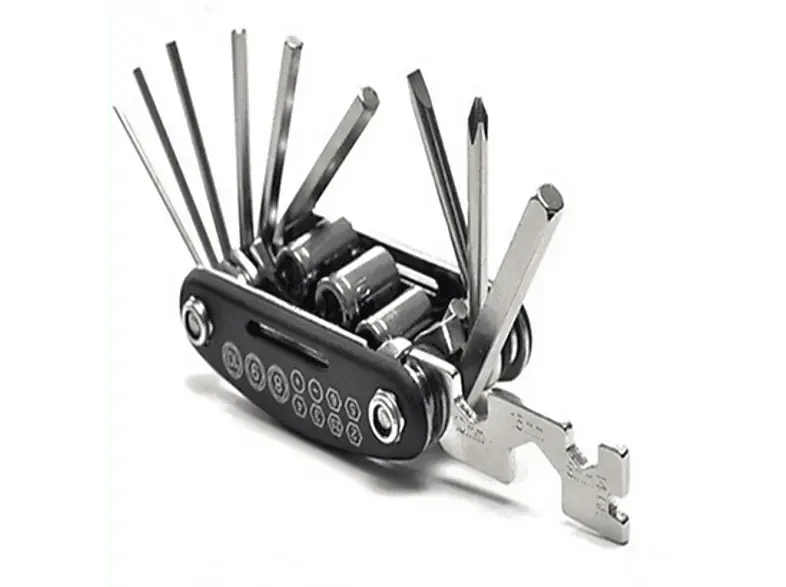 Be Cool BCEZMTSD Multi-Inbus-Werkzeug 16in1 für E-Scooter und Fahrräder; Universal-Werkzeug