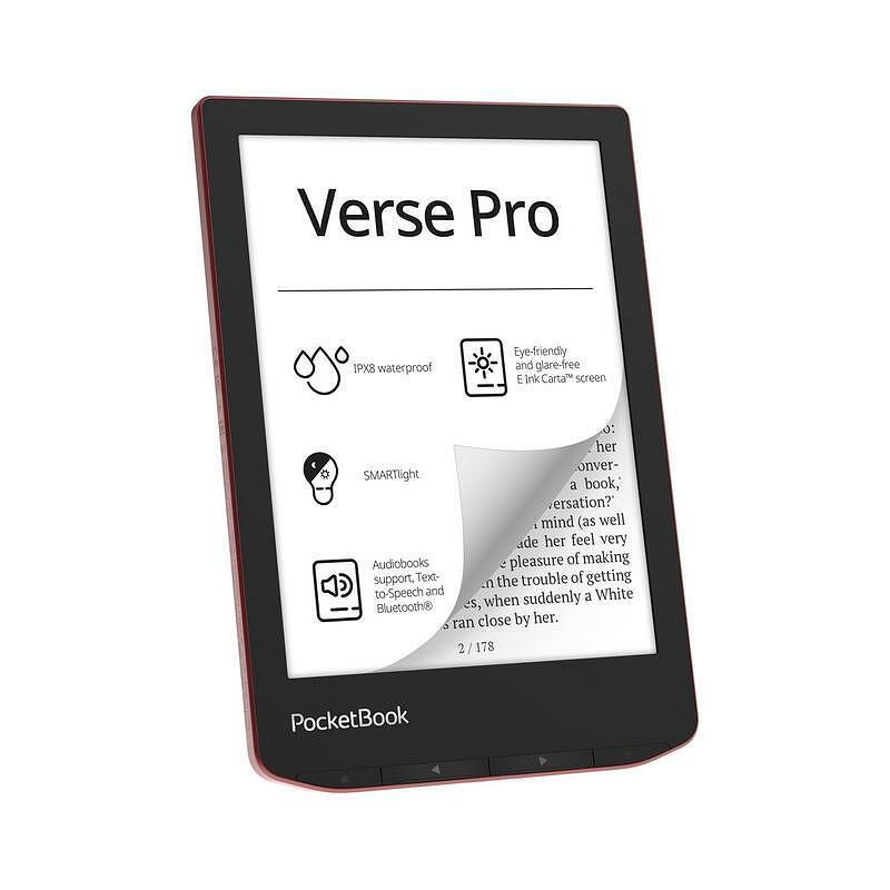 Електронна книга PocketBook PB634 Verse Pro Passion Red , 16 , 512 , 6.00