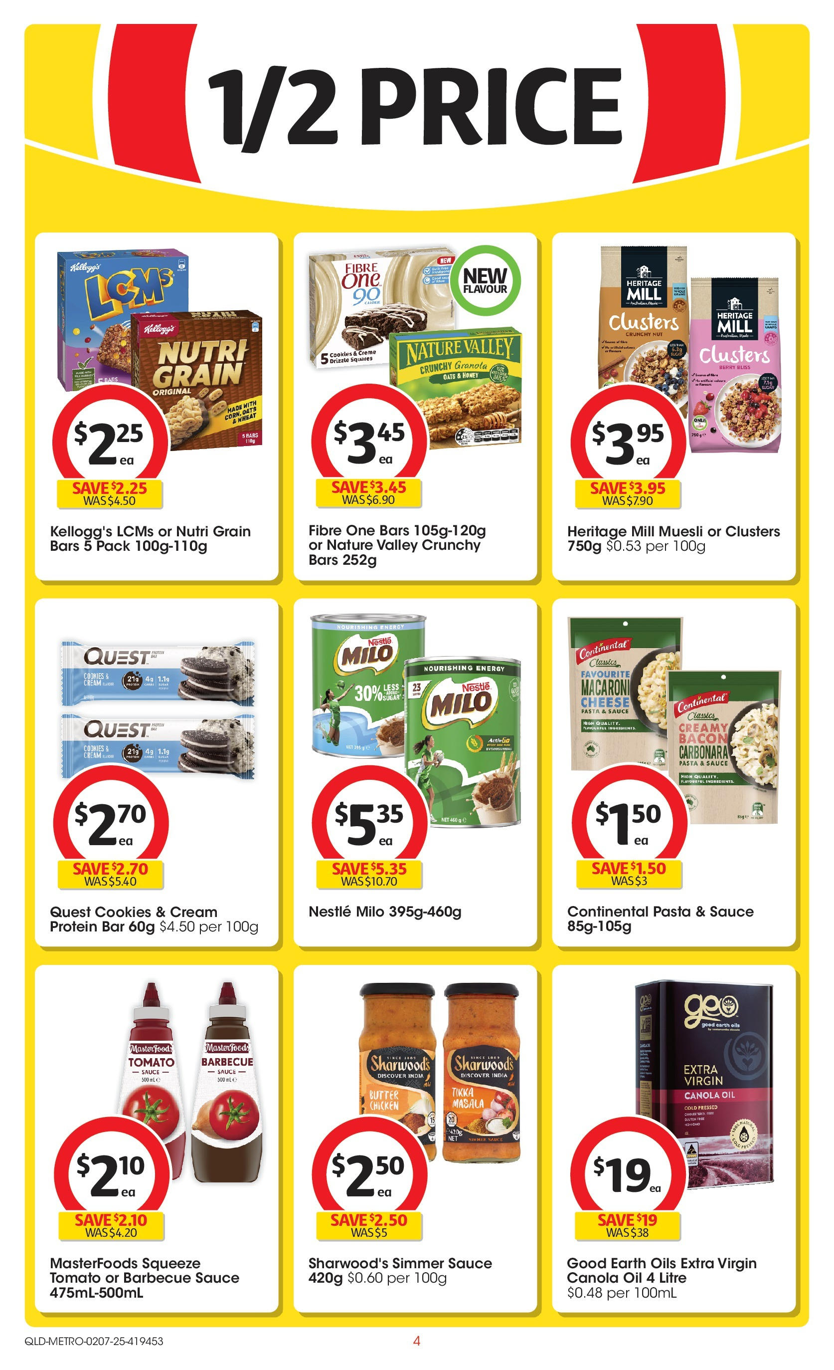 ﻿﻿Coles catalogue valid from 02/07/2025 > Online Australia | Page: 4 | Products: Cheese, Granola, Pasta, Sauce